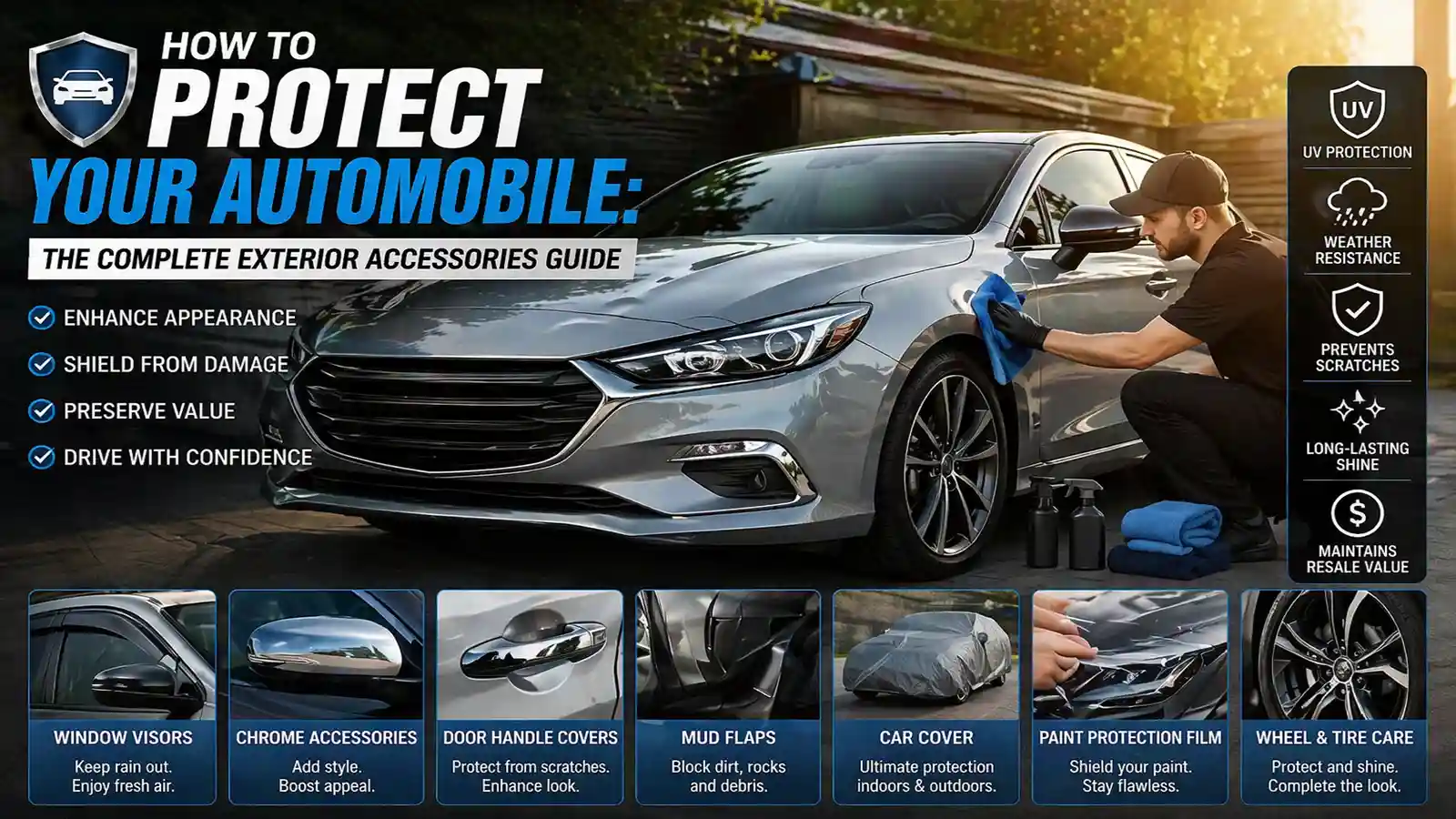 Car Exterior Accessories Guide: Protect your Car from Scratches, Sun, and Damage